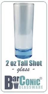 2 OZ SHOT GLASS / TALL / BARCONIC [72/CS]