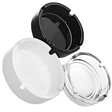 GLASS ASH TRAY - CLEAR (72/CS)