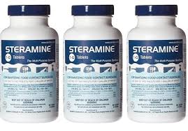 SANITAB / SANITIZER STERAMINE TABLETS (150 COUNT) (6/CS)