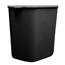 IMPACT WASTEBASKET SOFT SIDE BLACK 14 QT RECTANGULAR SINGLE