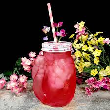 PINK FLAMINGO GLASS / 18 OZ / WITH LID (EACH)