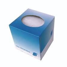 CUBE FACIAL TISSUE CUBE BOX, 2-PLY, WHITE, 85 SHEETS/BOX,