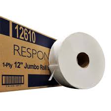 BATH TISSUE / JUMBO ROLL / 1-PLY / 2000 FEET (12/CS)
