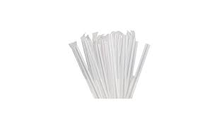 6" CLEAR FAT STRAWS (25/300/7,500)