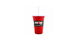 PARTY YARD / 24 OZ / WITH BLAC K LID & STRAW / RED (EACH)
