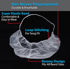 BEARD NET COVER / DISPOSABLE POLYPROPYLENE (100/PK)