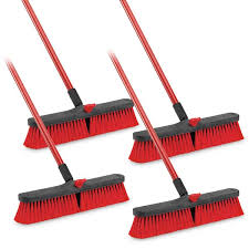18" PUSH BROOM WITH 60" METAL HANDLE (EACH)