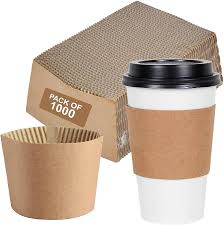PAPER HOT CUP SLEEVE / COFFEE  PRINT (10/100/1,000)