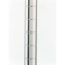 MOBILE SHELVING POST / CHROME 74" (EACH)