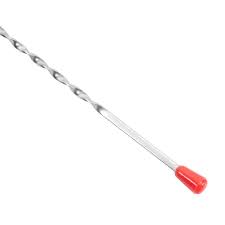 BAR SPOON RED KNOB 11 INCH