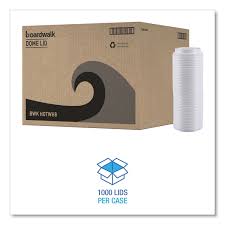 HOT CUP LID / WHITE / FITS 10- 20 OZ BOARDWALK HOT CUP (20/50