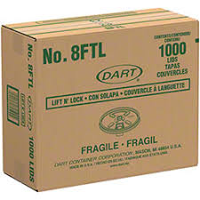 8FTL / DART LIFT N' LOCK LID WHITE (10/100/1,000)
