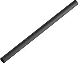 8" UNWRAPPED STRAW / BLACK [50/250/12,500] [UWST] [CASE]