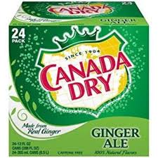 *CANADA DRY / GINGERALE / 12  OZ CANS / 24 PACK (CASE)