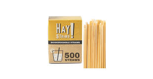 5" HAY STRAWS / NATURAL WHEAT BIODEGRADABLE (500/PACK)