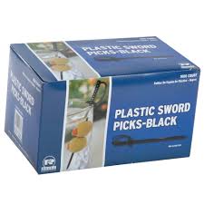 SWORD PICK / BLACK / 3.25" (1,000/BOX)