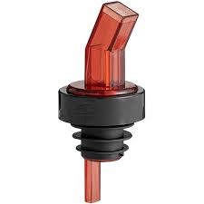 SQUARE TIP SCREENED POURER - DOZEN - RED