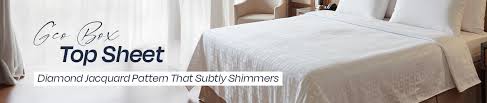TOP SHEET / GEO BOX / SATIN STRIPE SQUARE PATTERN / QUEEN