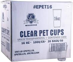 16 OZ EMPRESS ECONOMY TRANSLUC ENT PLASTIC COLD CUP (20/50/1,