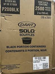 DART 2 OZ PORTION CUP / BLACK [10/250/2,500]