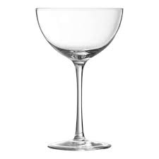 7 OUNCE COUPE GLASS. THIS GLASS MEASURES APPROX. 7OZ /