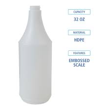 SPRAY BOTTLE / EMBOSSED WITH MEASUREMENTS / 32 OZ (24/CS)