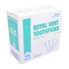 INDIVIDUAL WRAPPED MINT TOOTHPICKS - BOX OF 1,000
