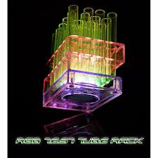 MULTI-COLOR LED LIGHT UP TEST TUBE TRAYS – 24 HOLE