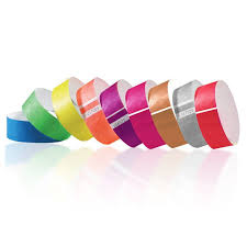 NEON RED NUMBERED WRISTBANDS - BOX OF 500