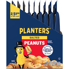 PLANTER'S SALTED PEANUTS, 1.75 OZ PACK, 18 PER CASE