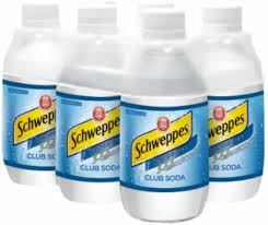 SCHWEPPS / CLUB SODA /10 OZ BOTTLES / 24 PACK (CASE)