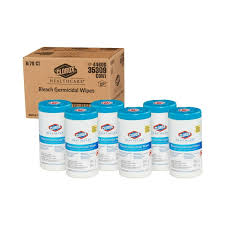 CLOROX / BLEACH GERMICIDAL WIPES / 70 WIPES / 6