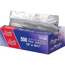 FOIL POP-UP SHEETS / 12" X 10.75" (500/BOX) (6/CS)
