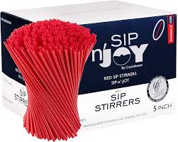 PRIZM STIRRERS - RED (BAG OF 500)