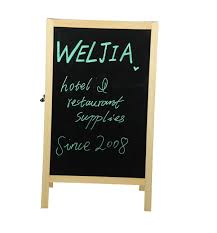 A-FRAME MARKER BOARD / SIDEWAL K SIGN / BLACK WOOD / 25 X 42