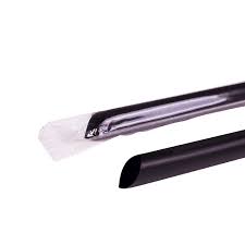 BOBA STRAW / 9 " EXTRA WIDE / POINTED BLACK STRAW / 1,600