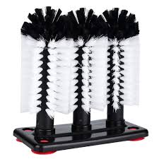 3 BRUSH GLASS WASHER - THICK BASE