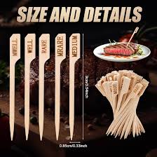 MEDIUM / BAMBOO MEAT MARKER / 3.5 INCH / 100 PER PACK