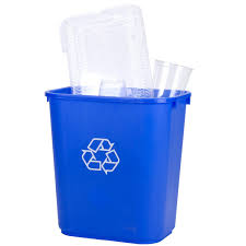 28 QT. / 7 GALLON BLUE RECTANGULAR RECYCLING
