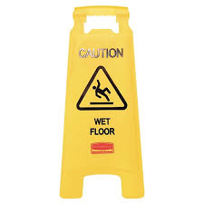 CAUTION WET FLOOR SIGN / 25" (EACH)