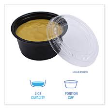 2 OZ PORTION CUP / BLACK [20/125/2,500]
