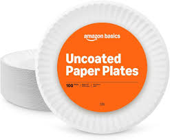 PAPER PLATE / 9" / UNCOATED / 100/PACK (1,000/CS)