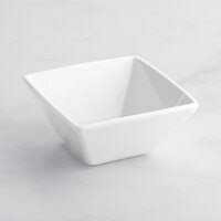 6" WHITE SQUARE PORCEAIN PLATE (36/CS)