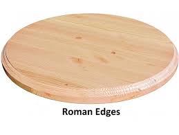 30" ROUND WOOD TABLE TOP / SANDED, ROUNDED, AND DIE