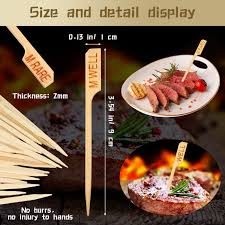 RARE / BAMBOO MEAT MARKER / 3.5 INCH / 100 PER PACK