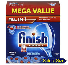 FINISH POWERBALL DISHWASHER TA BS, FRESH SCENT, 85/BOX (4/CS)