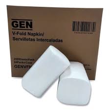 VFOLD NAPKIN / WHITE / 2 PLY / 6,000 PER CASE [WVFLD]
