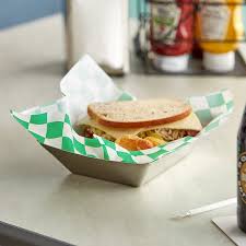 12" X 12" GREEN CHECK DELI SANDWICH WRAP (5,000/CS)