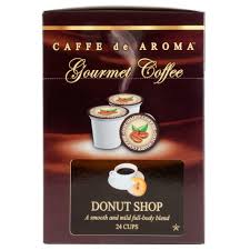 CAFFE DE AROMA DONUT BLEND COFFEE SINGLE SERVE CUPS -
