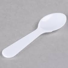 PLASTIC TASTING SPOON / 3" WHITE (3000/CS)